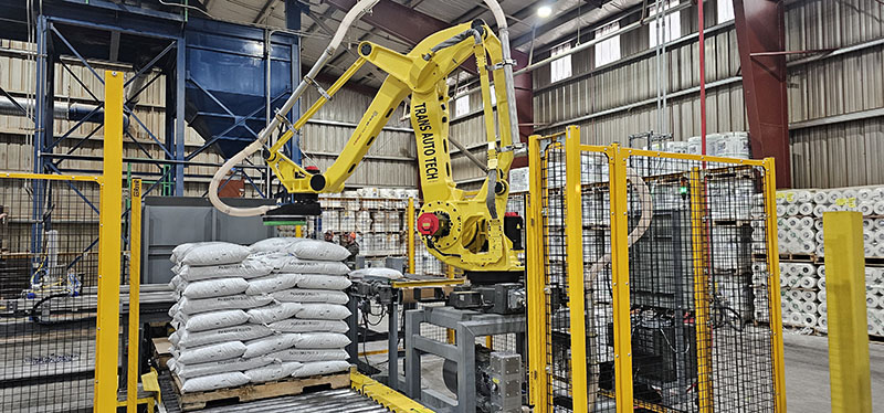 Trans Automation Technologies Bag Palletizer Frank Lumber